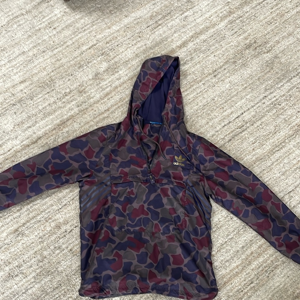 RARE. Adidas 1/4 zip lined with fleece. Medium